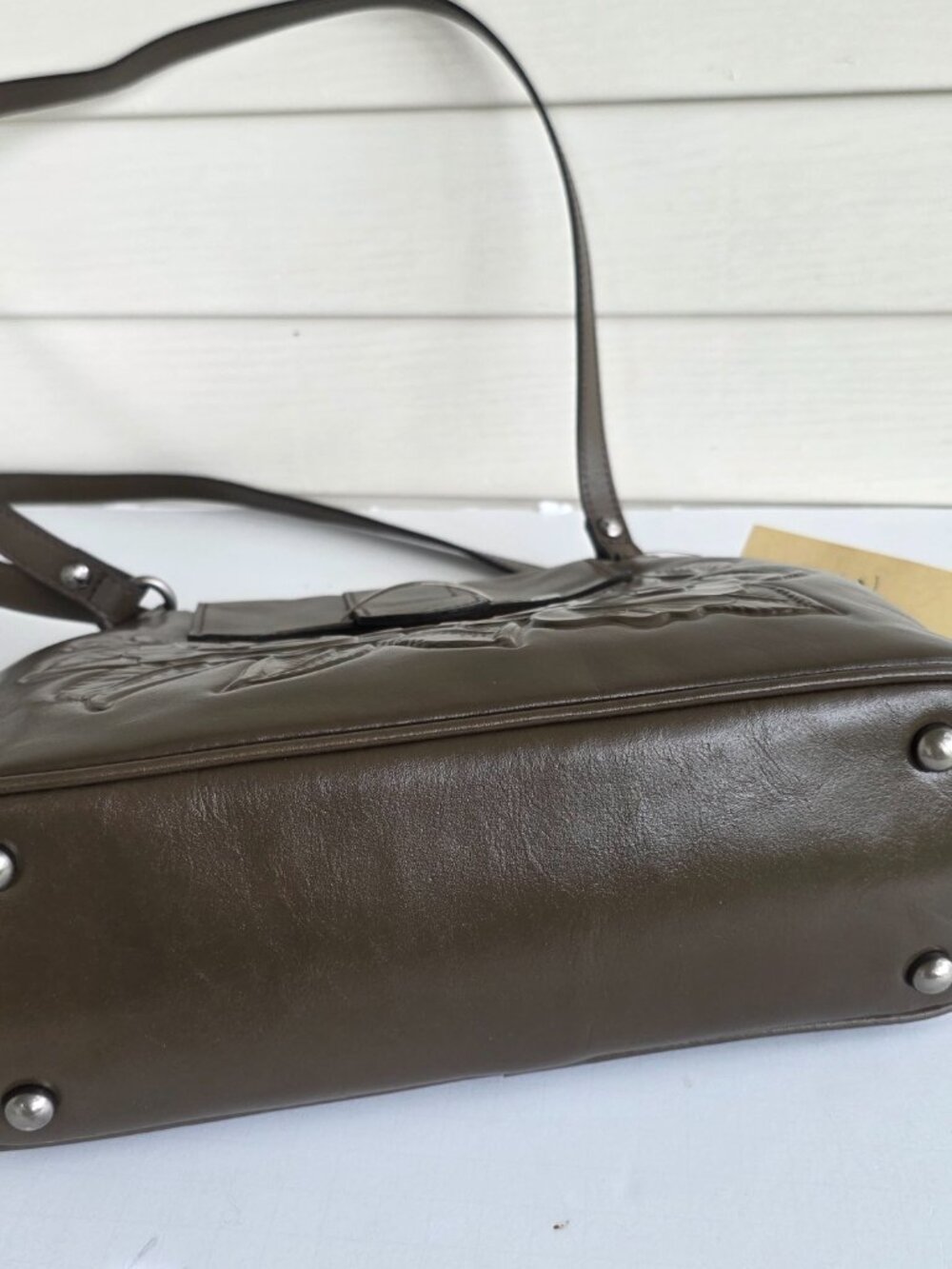 NWT Patricia Nash Larone shoulder bag mushroom brown - Picture 10 of 14